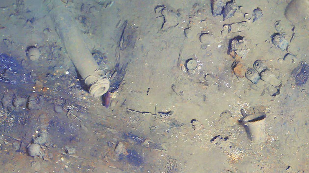 Restos del Galeón San José.