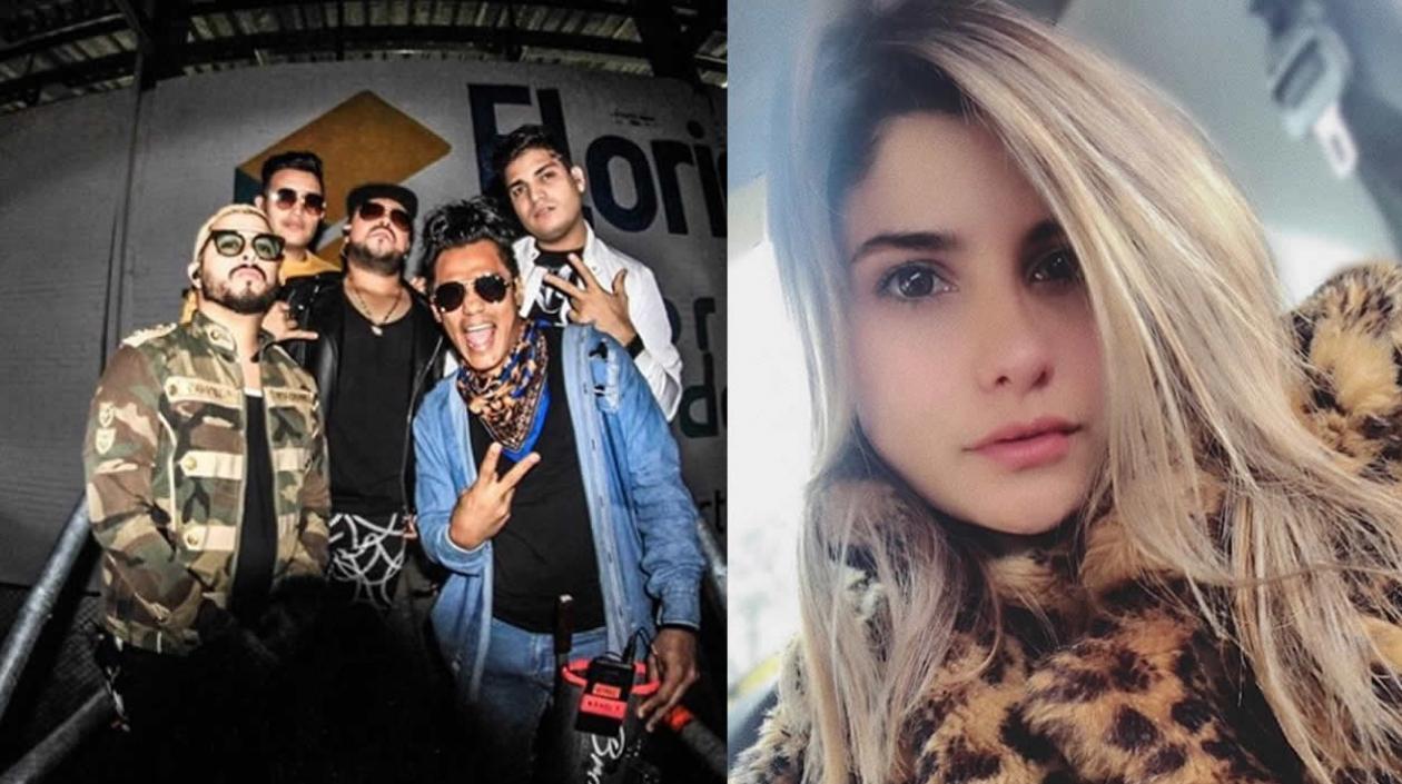 El grupo Kvrass y la cantante Martina La Peligrosa.