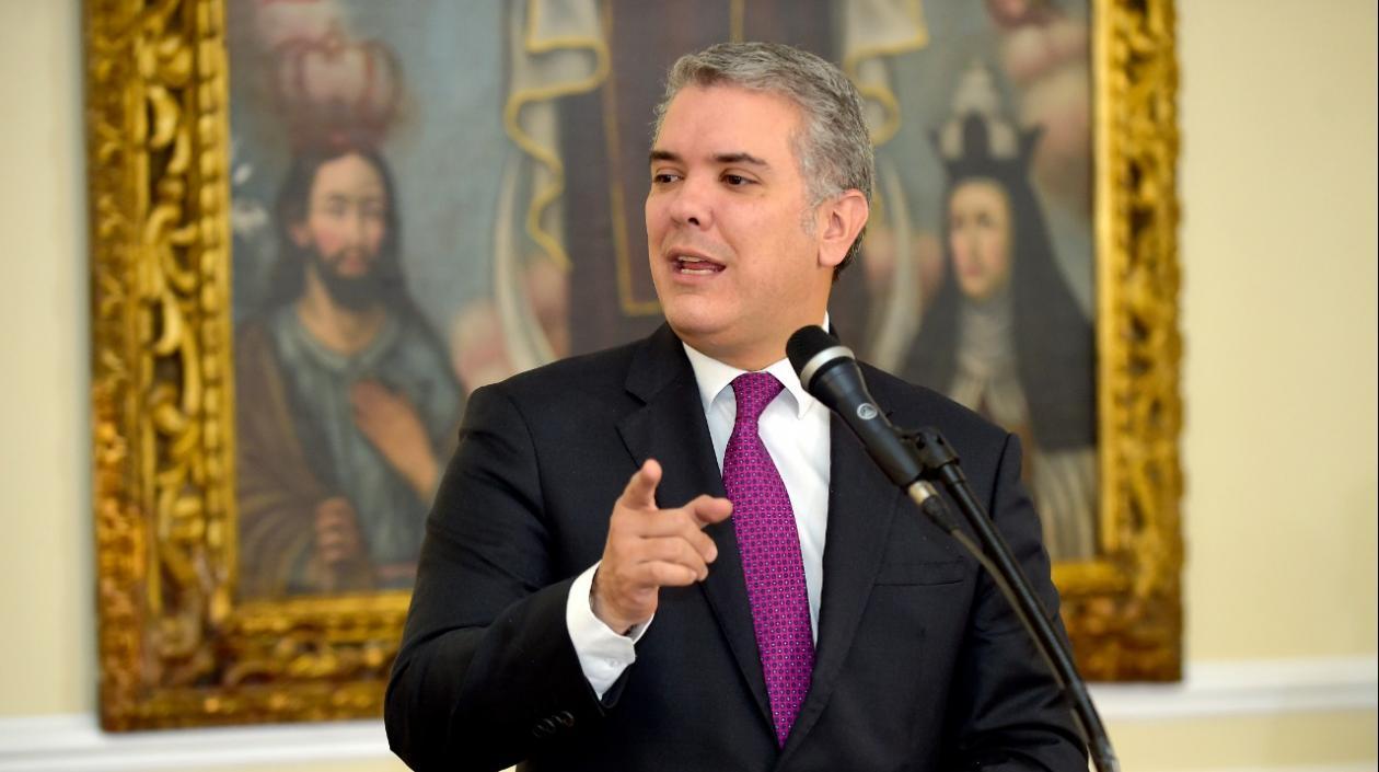 Iván Duque, presidente de Colombia.