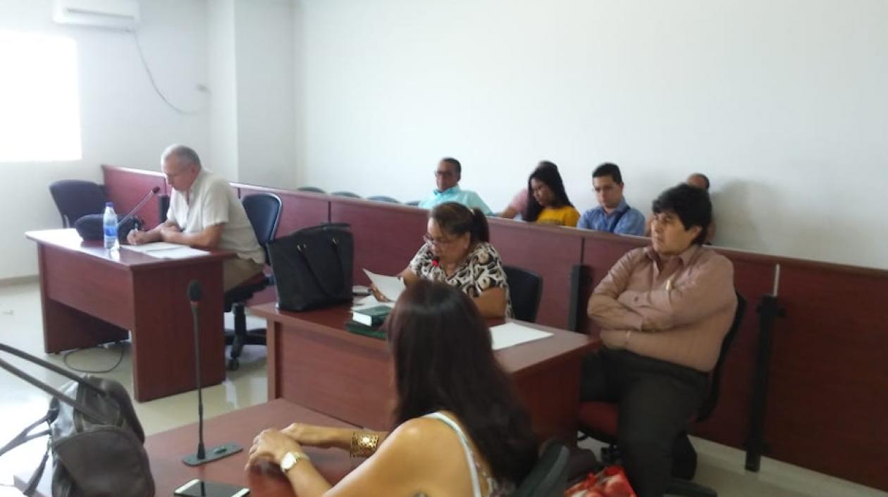 Levith Rúa fue condenado. Aspecto de la audiencia donde se dio lectura al fallo.