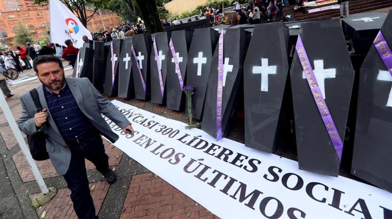 De los 164 líderes asesinados 153 eran hombres y 11 mujeres.