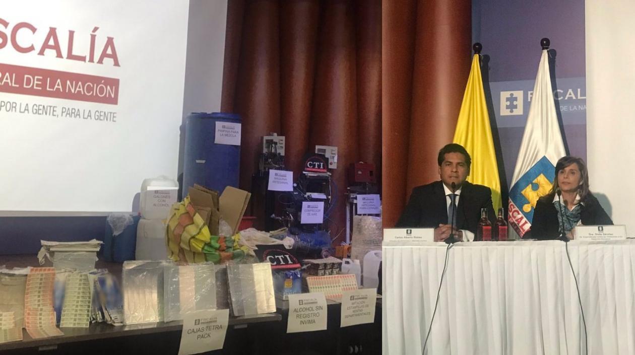 La Fiscalía dio detalles del operativo en una rueda de prensa.