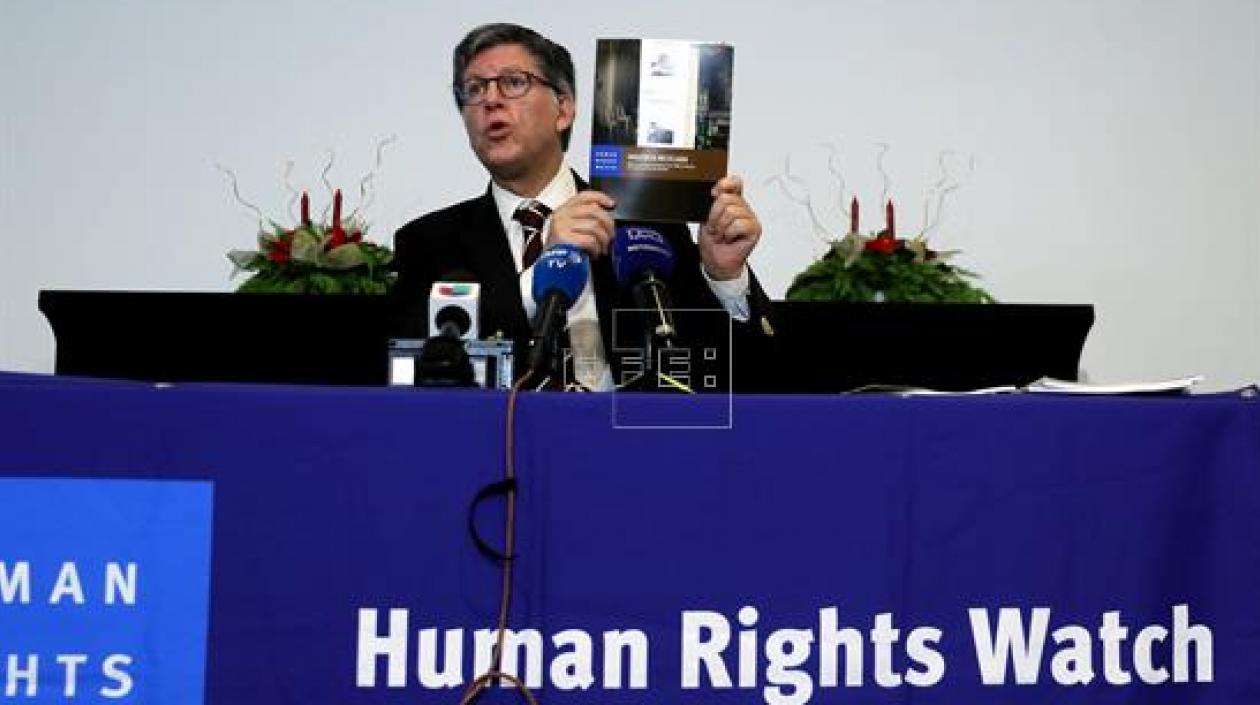 José Miguel Vivanco,presenta un informe en Bogotá.