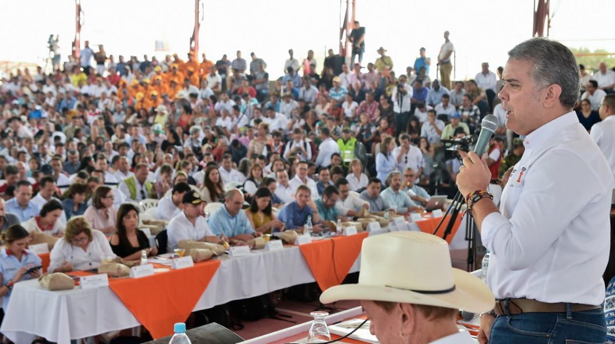 El presidente de Colombia, Iván Duque