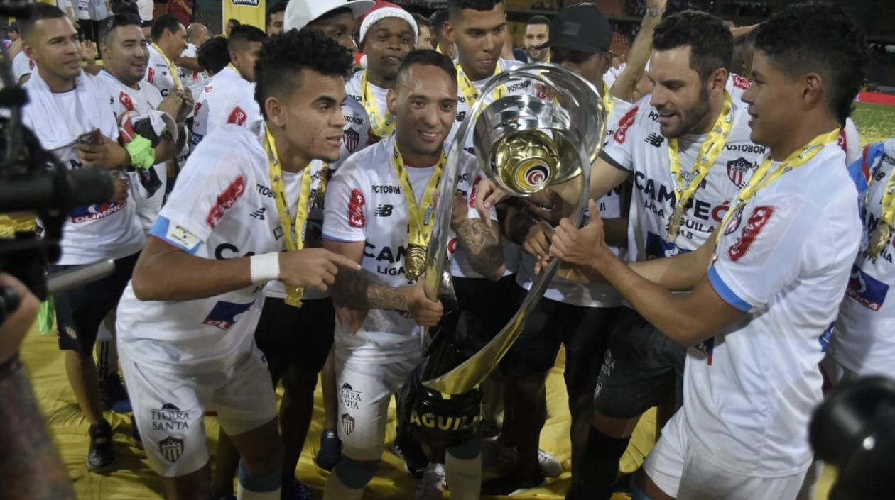 Luis Díaz, Jarlan Barrera, Sebastián Viera y Enrique Serje.