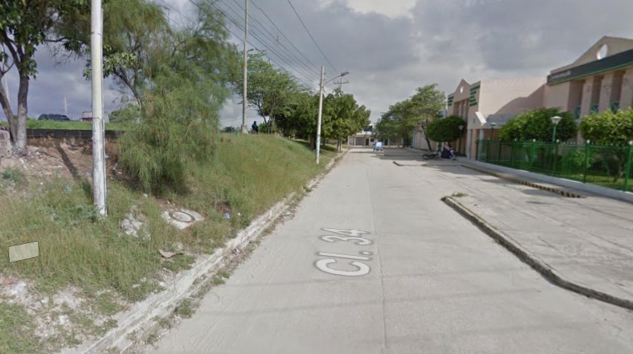 Lugar donde ocurrió el hecho. 