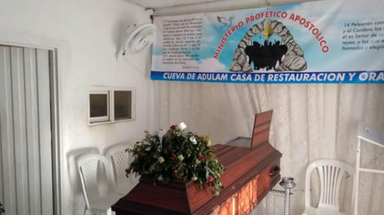 Casa donde velan al joven César Alexis Blanco.