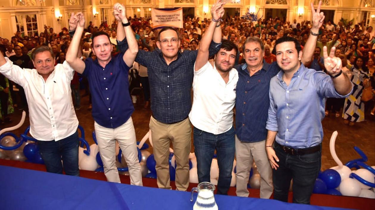 El sector cepedista con Jaime Pumarejo.