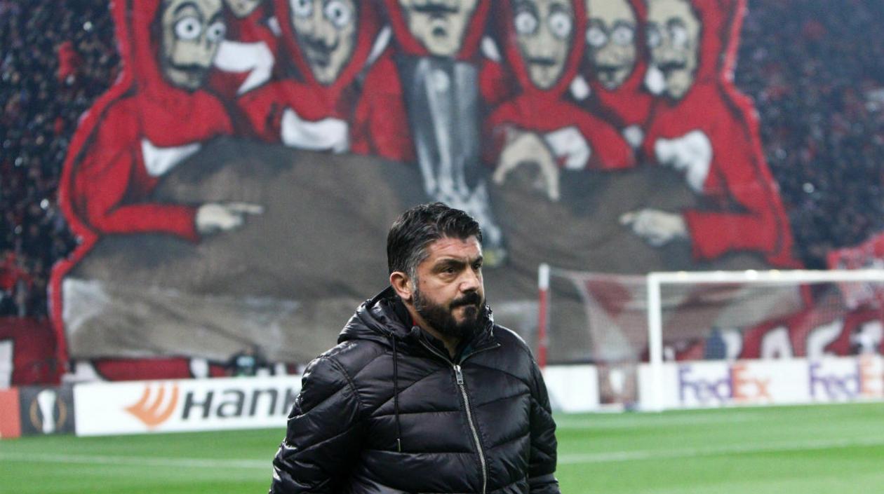 Gennaro Gattuso, técnico del Milan.