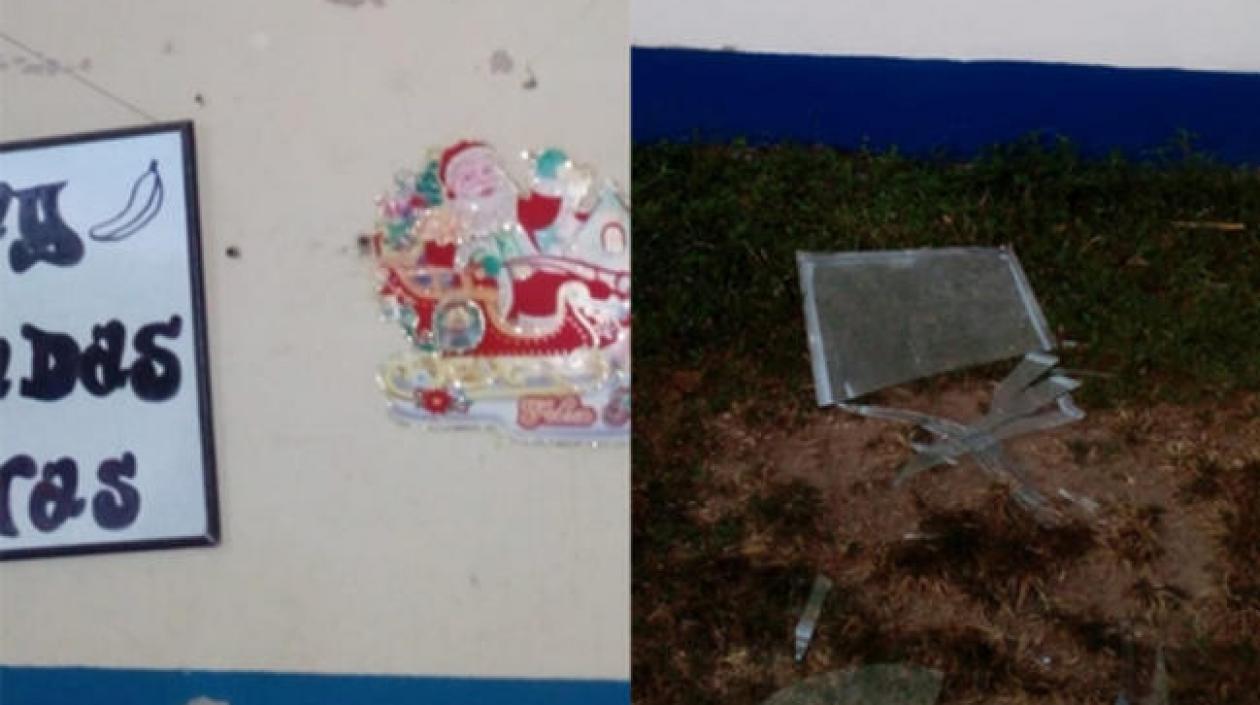 Lugar de la explosión.