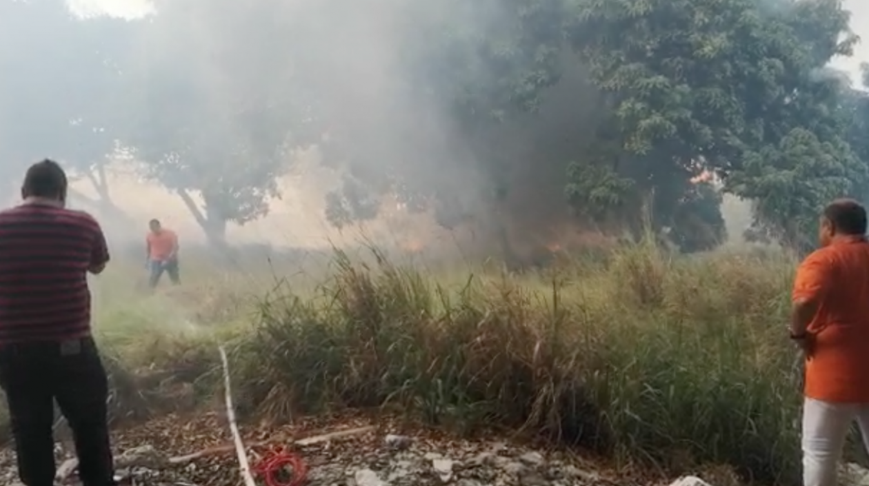 Momento de la conflagración.