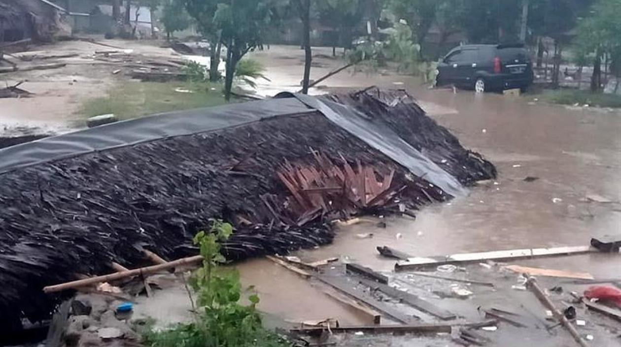 Daños causados por el Tsunami.