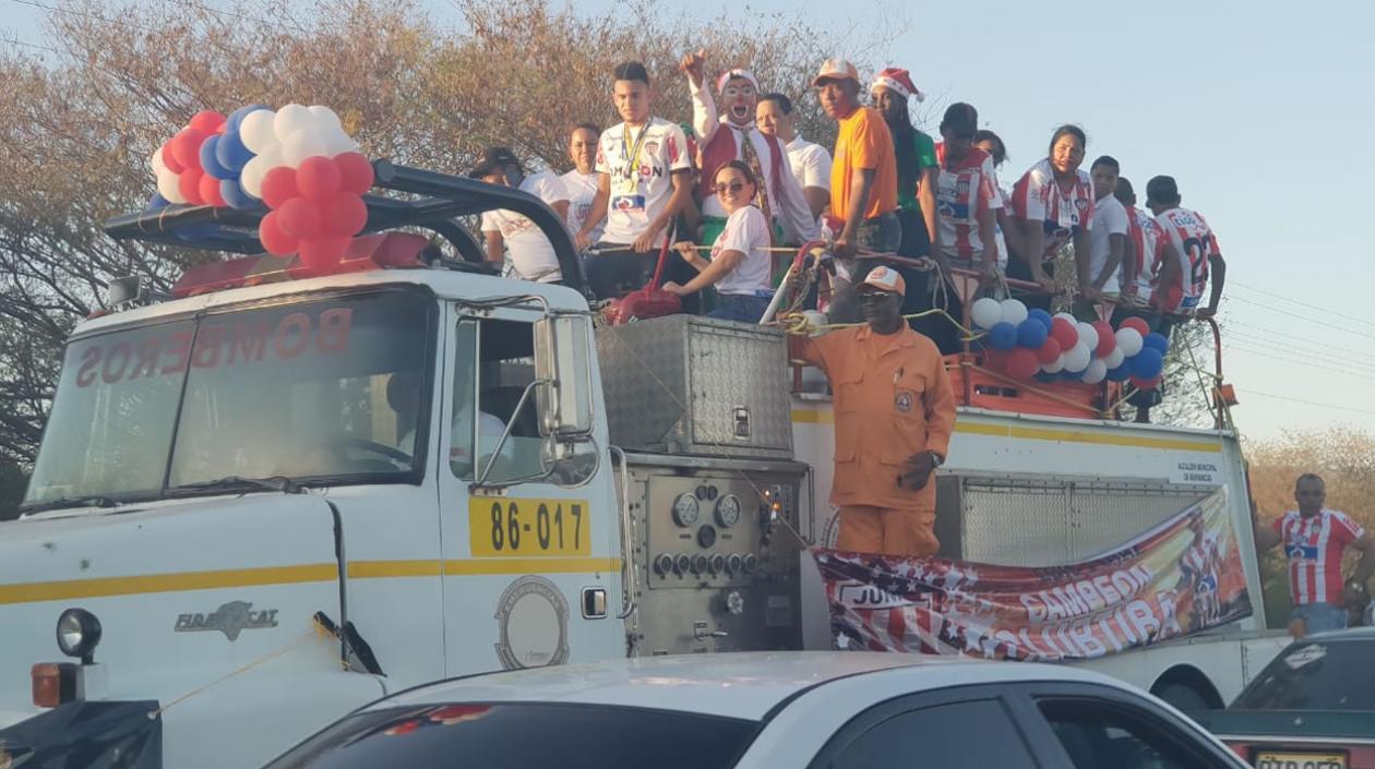 Recibimiento a Luis Díaz.