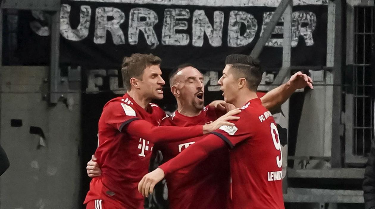 Tomás Muller, Frank Ribery Robert Lewandowski.