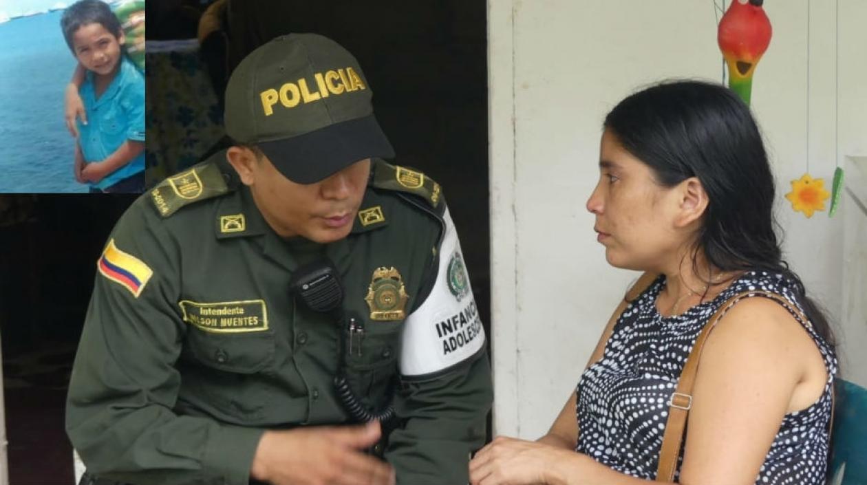 Imagen de 'Albertico' y su mamá, Yuliana Sanguino.