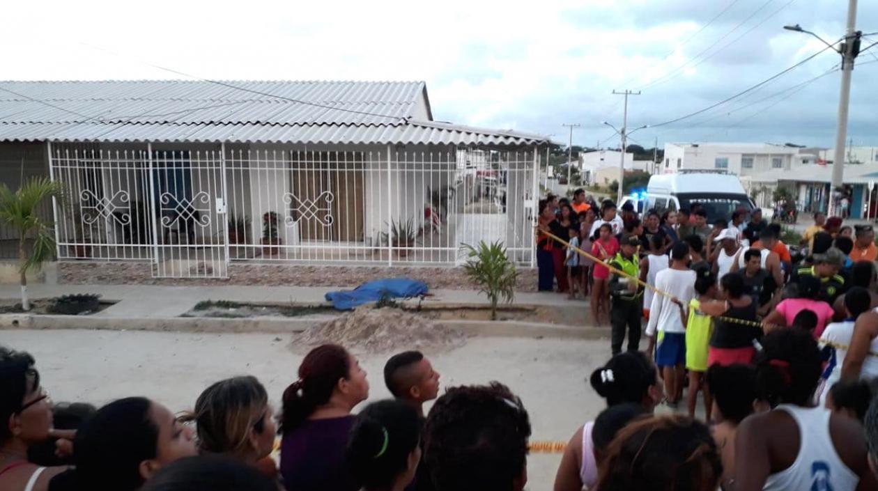 Lugar donde se produjo el homicidio del hermano del tendero asesinado en Villa del Rosario.