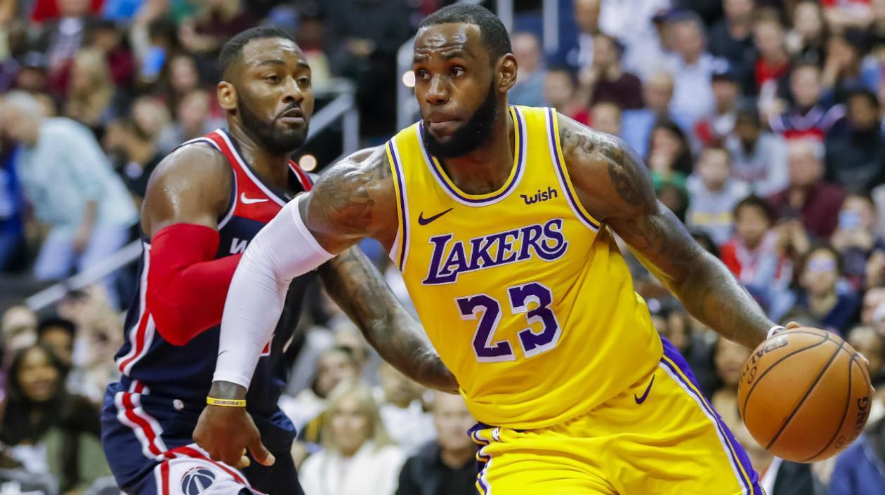 LeBron James, jugador de los Lakers. 