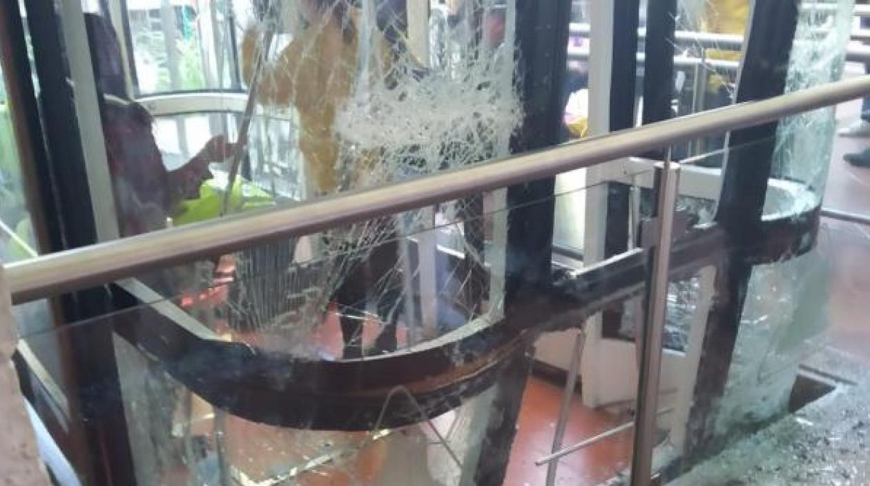 Así quedó el teleférico.