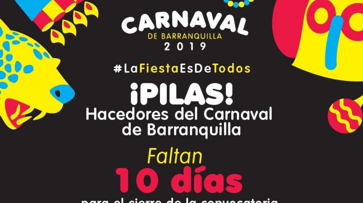 Imagen de la convocatoria.