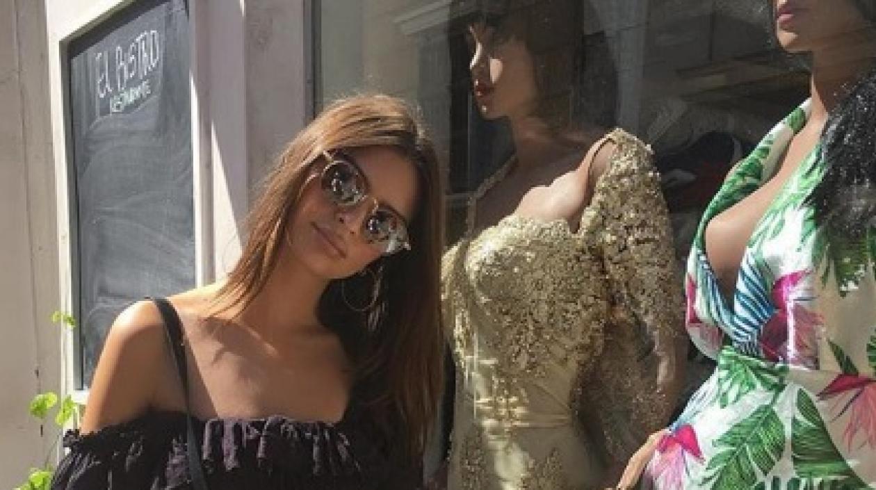 La actriz y modelo Emily Ratajkowski en Cartagena.