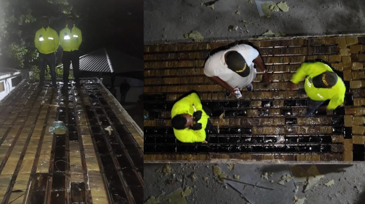 Marihuana decomisada.