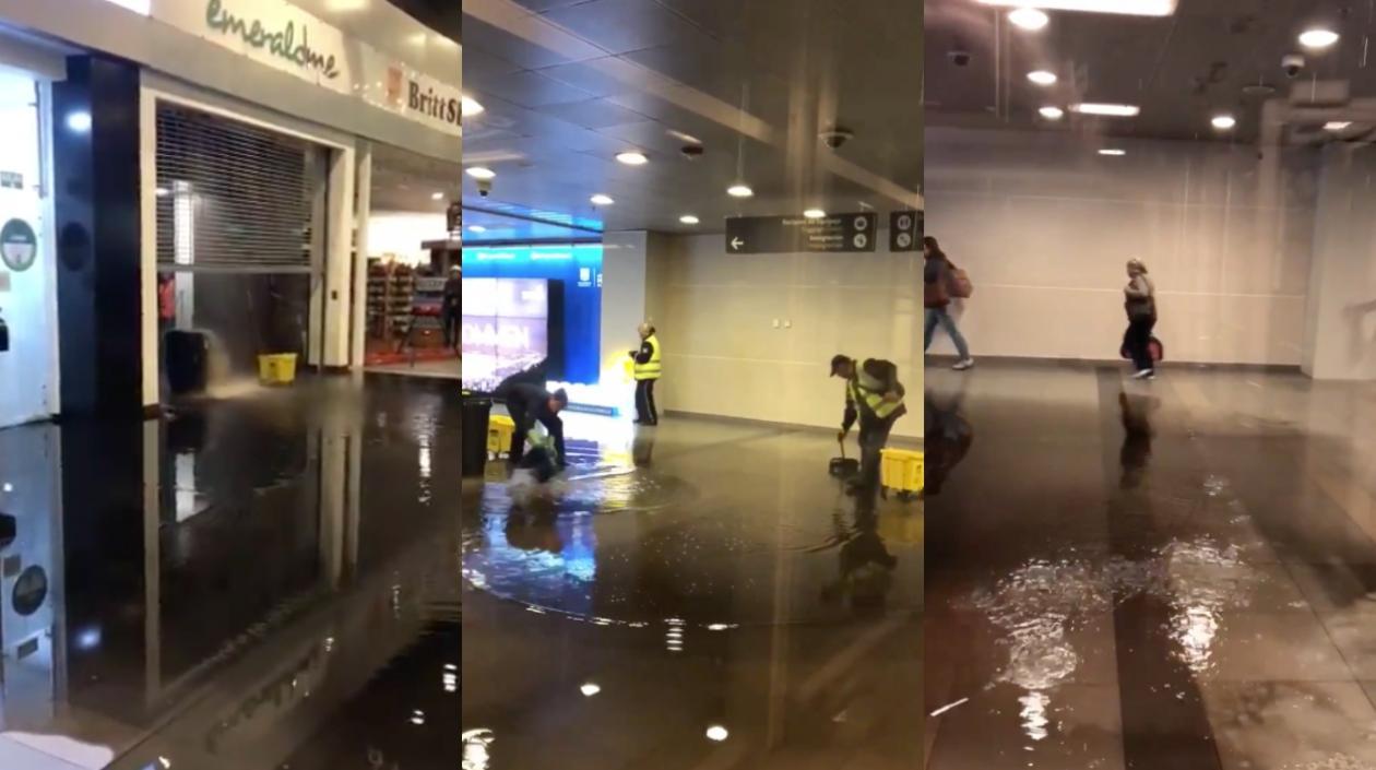 La emergencia en el aeropuerto El Dorado.