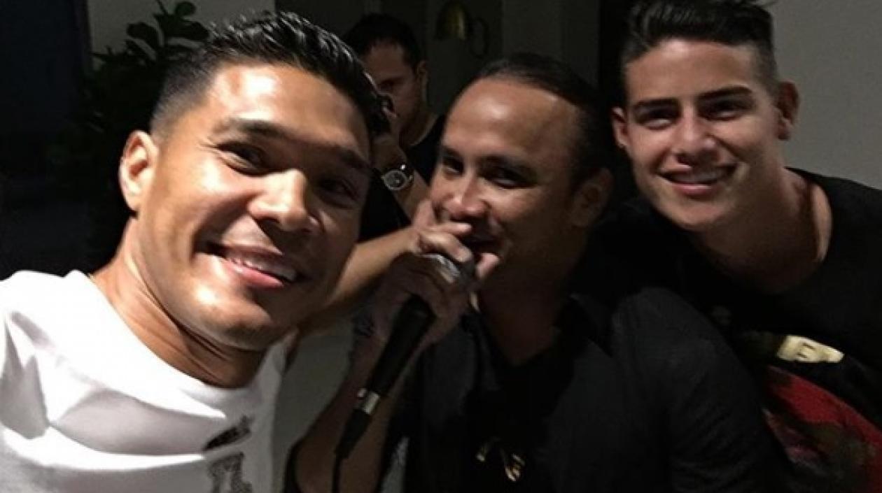 Teo Gutiérrez, Wilfran Castillo y James Rodríguez.