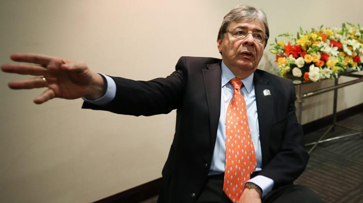 El canciller colombiano, Carlos Holmes Trujillo