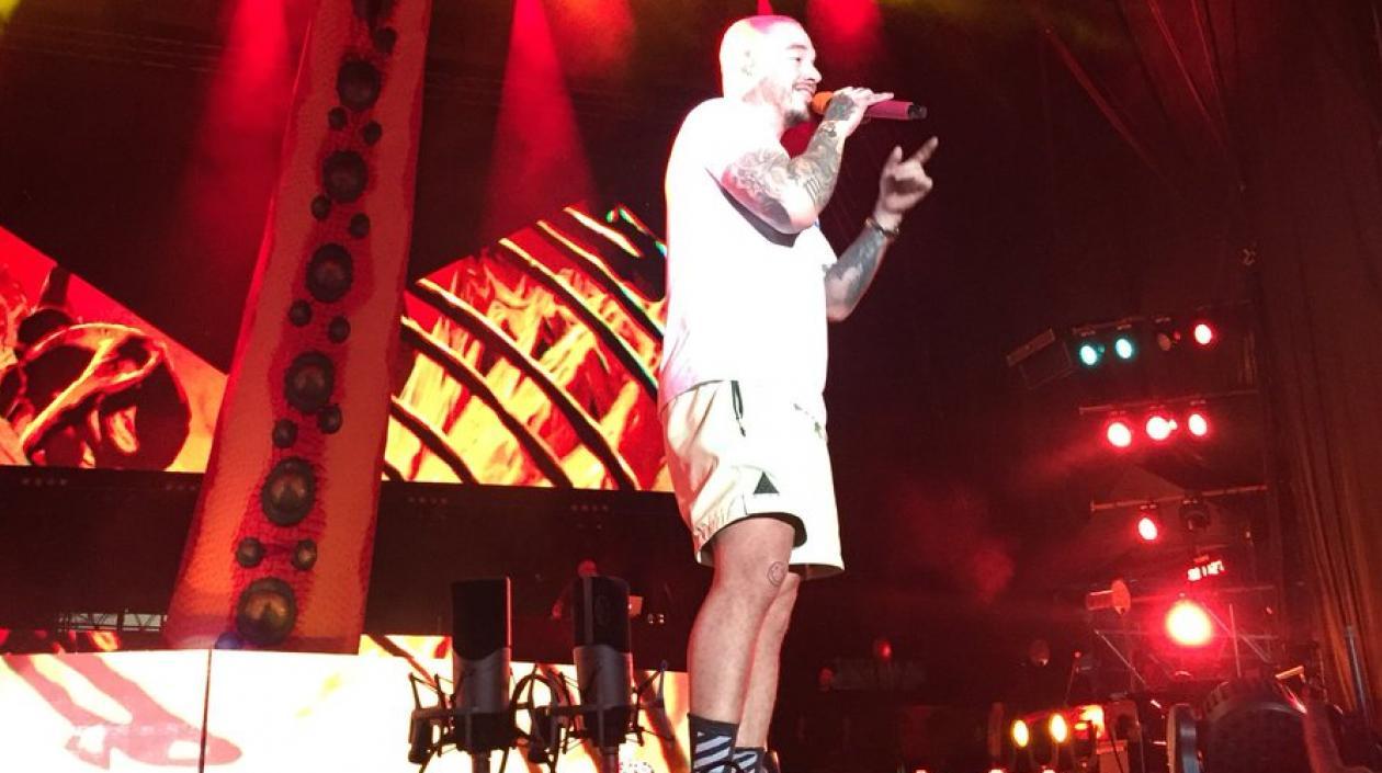 El cantante J Balvin en el Metroconcierto.