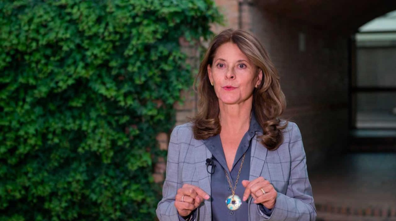 La vicepresidenta de Colombia, Marta Lucía Ramírez