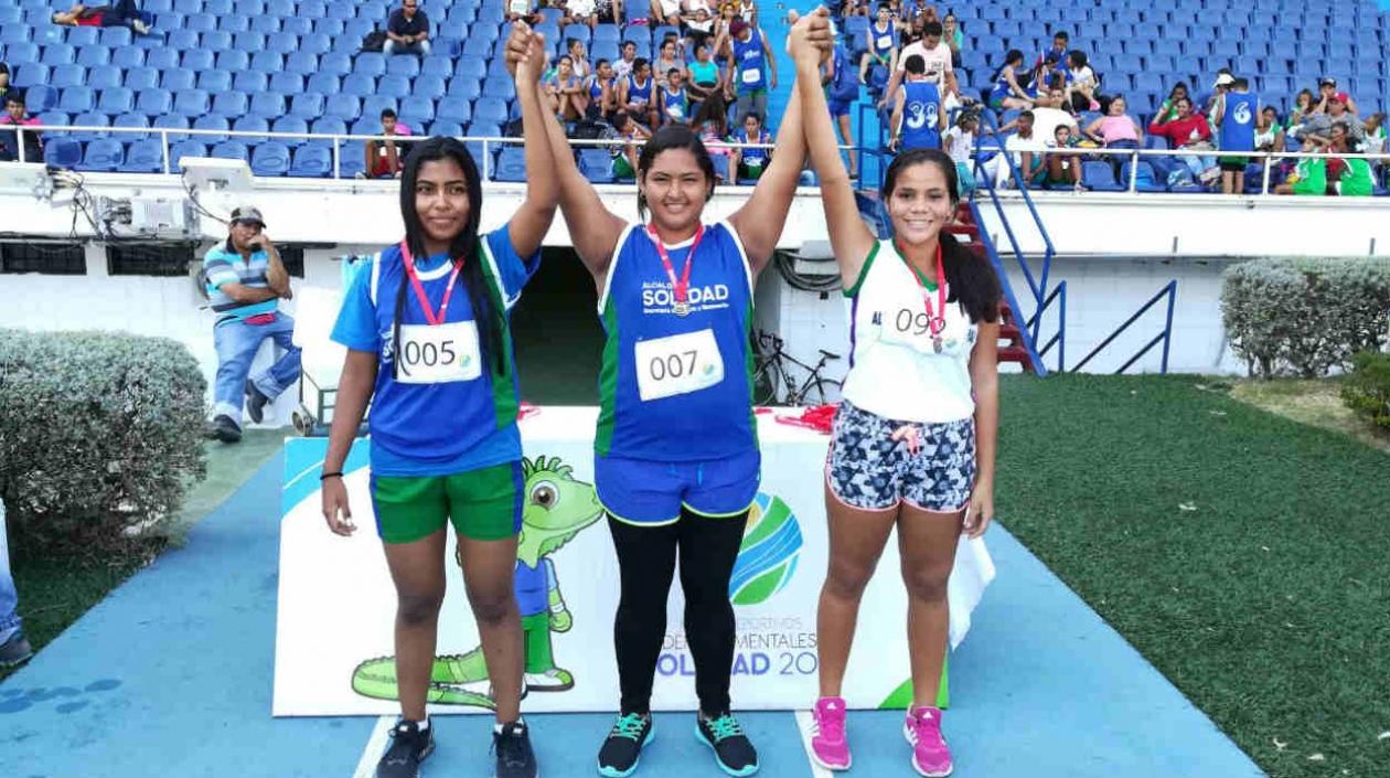 Soledad dominó en la disciplina del atletismo. 