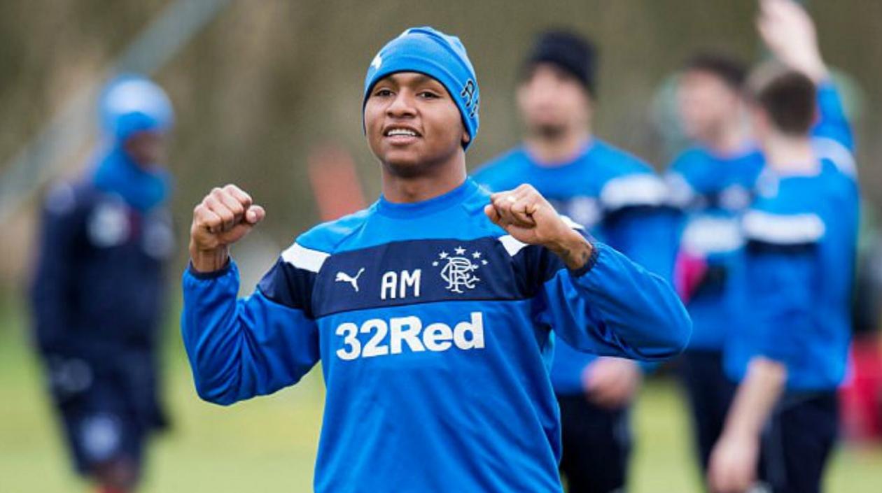 Alfredo Morelos, jugador colombiano del Rangers escocés.