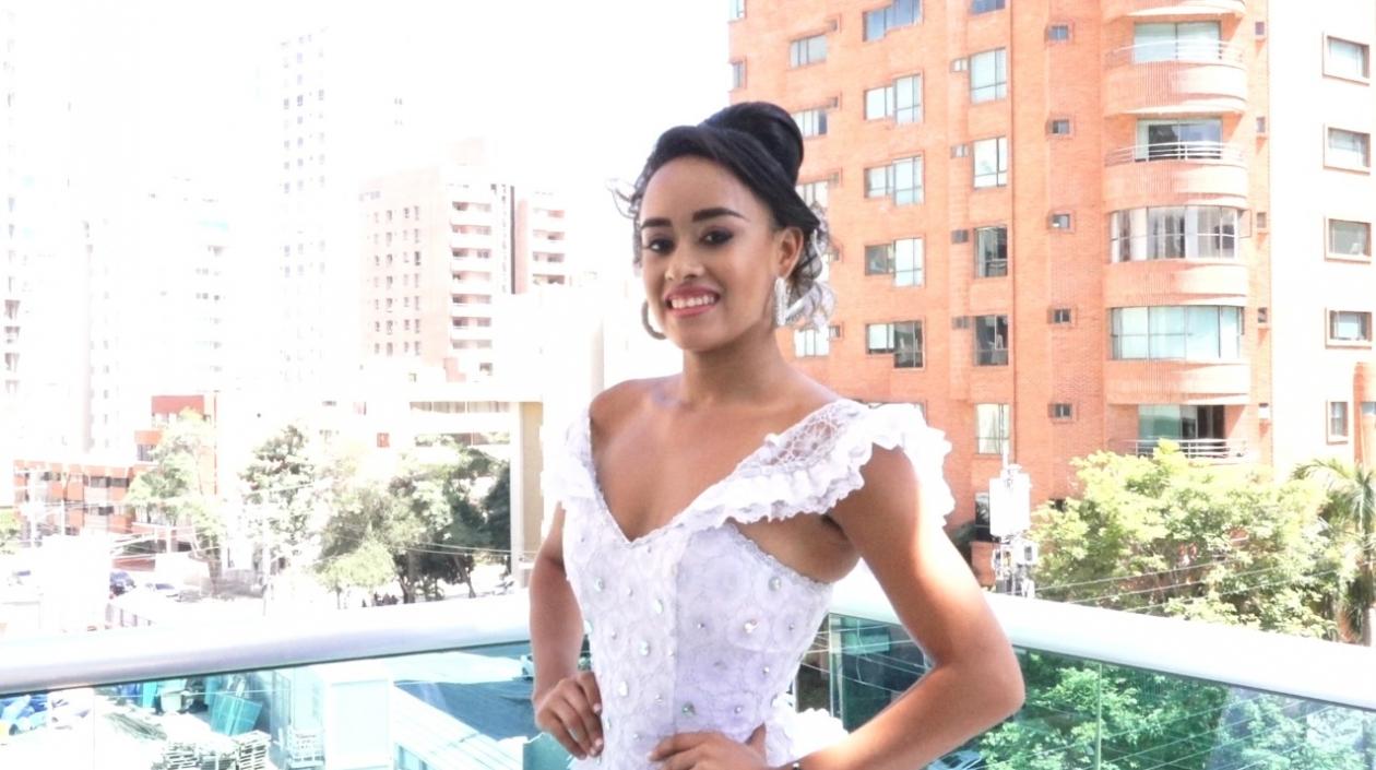 Andrea Vertel, Reina Popular del barrio La Unión.