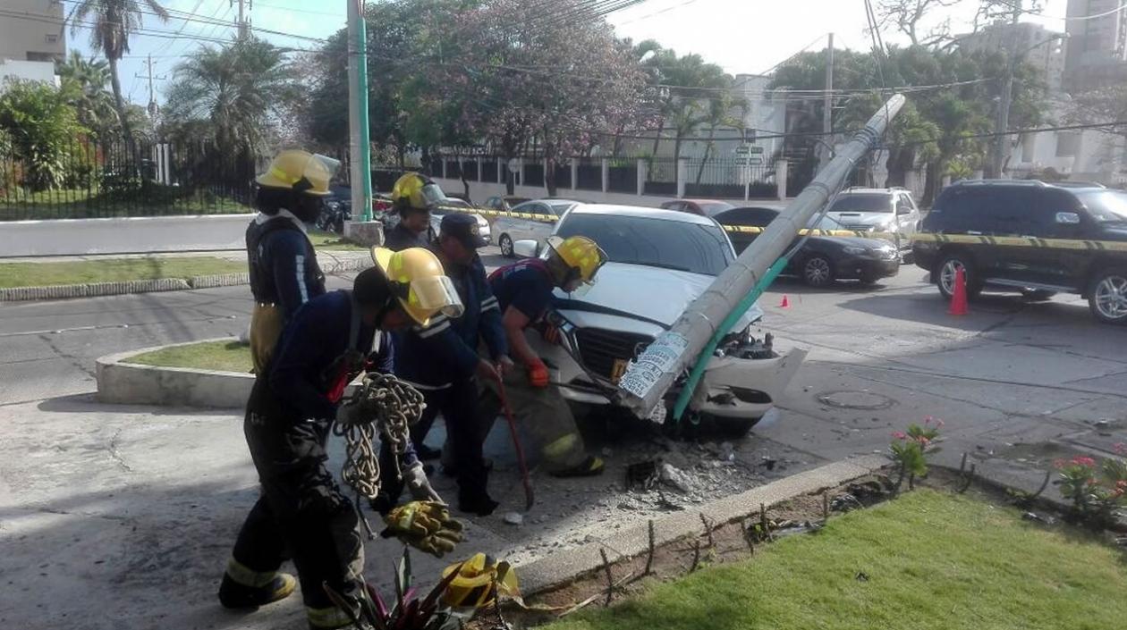 En la calle 85 con carrera 57 se registró este accidente.