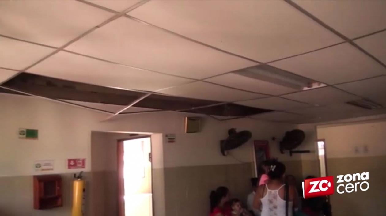 Estado en que se encuentra uno de los puestos de salud de Sabanalarga.