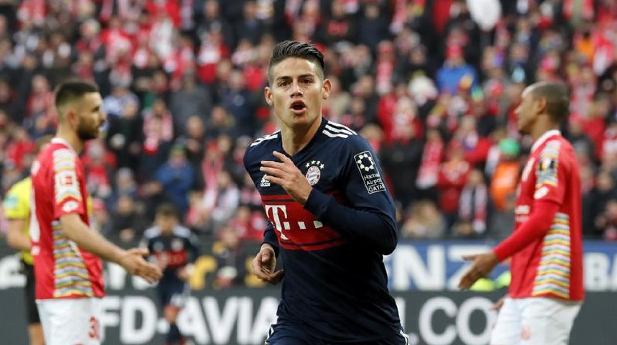 James Rodríguez, jugador colombiano.