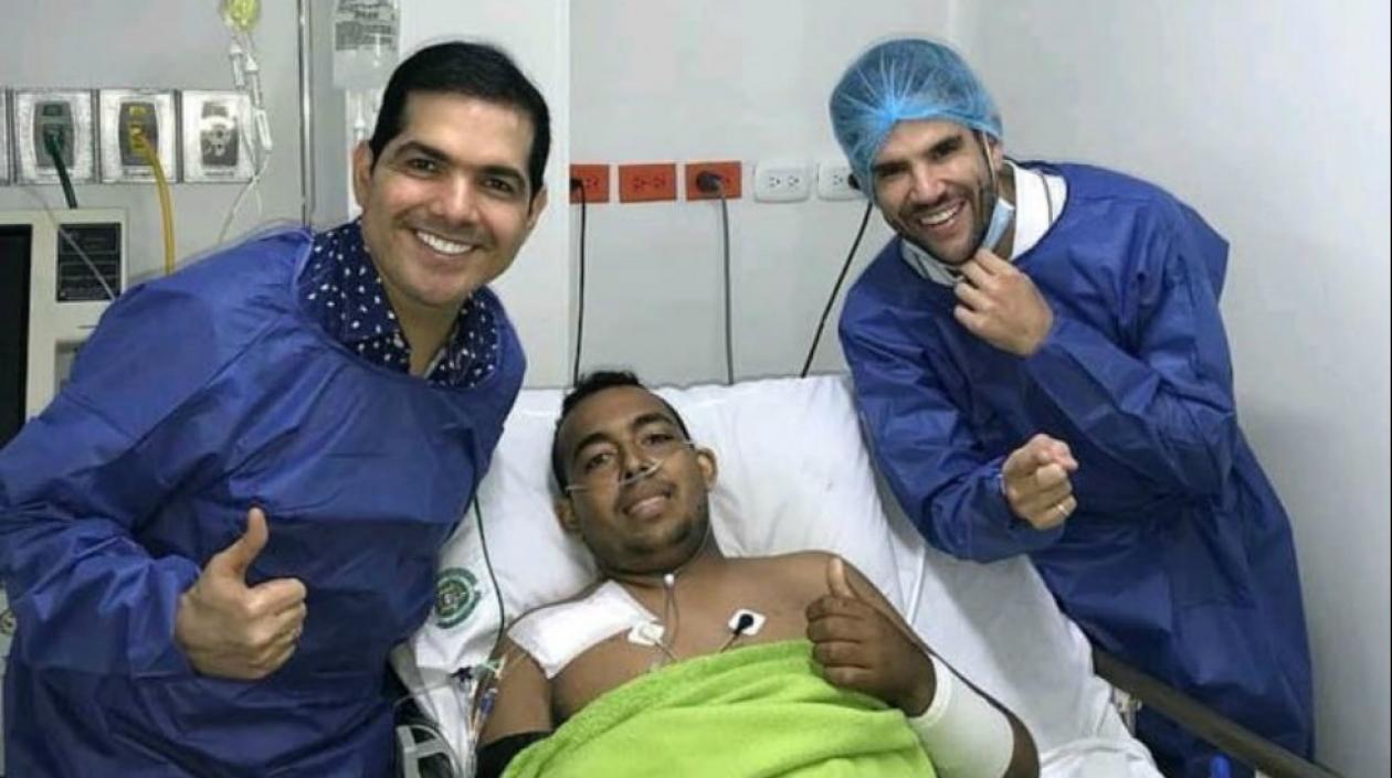 Visita de Peter Manjarrés y Juancho De la Espriella.