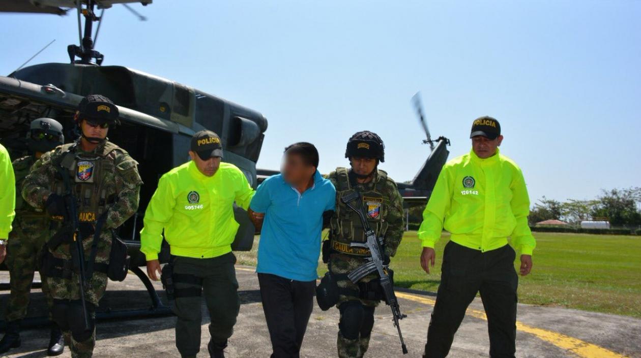 Guerrillero del ELN capturado.