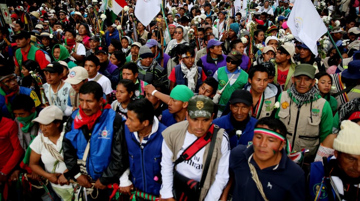 570 indígenas colombianos por el conflicto