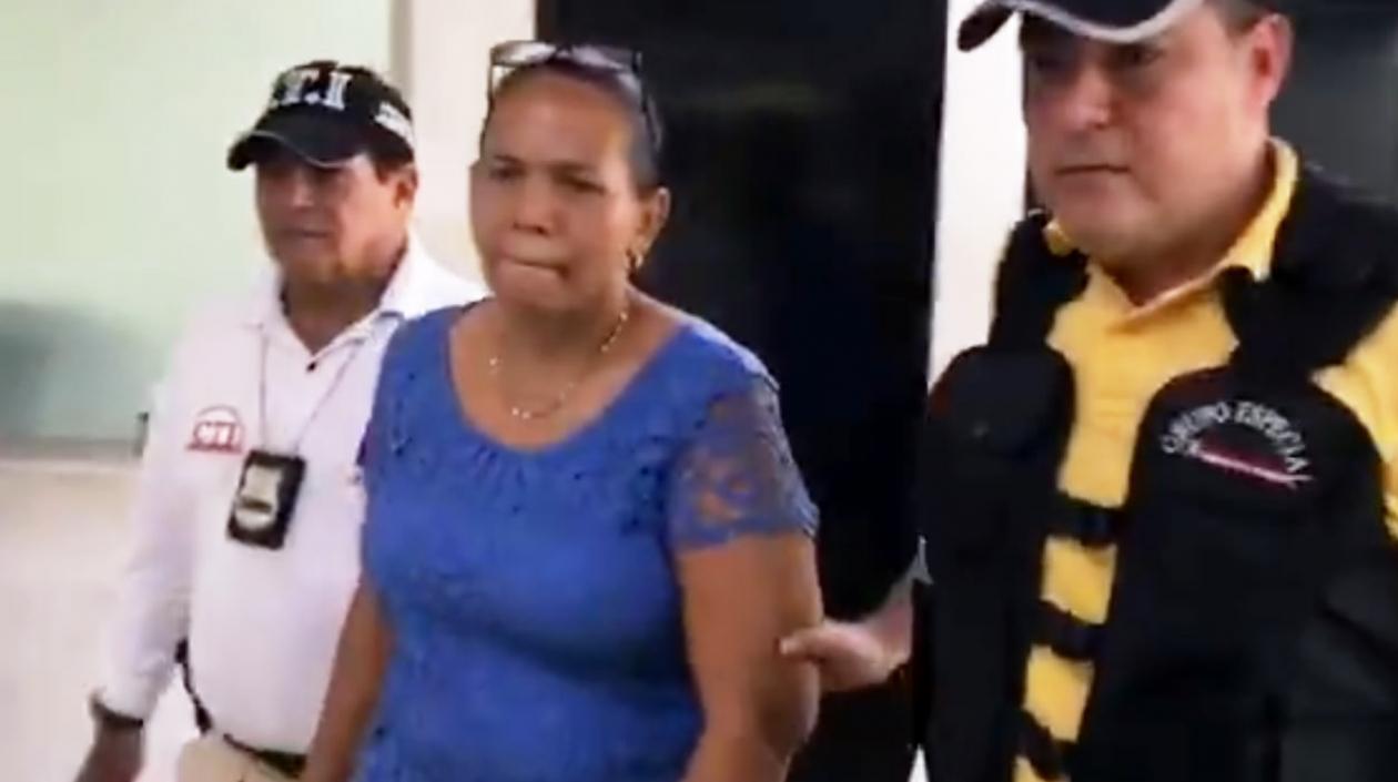 Ante las autoridades se entregó Dalila María Duarte Martínez