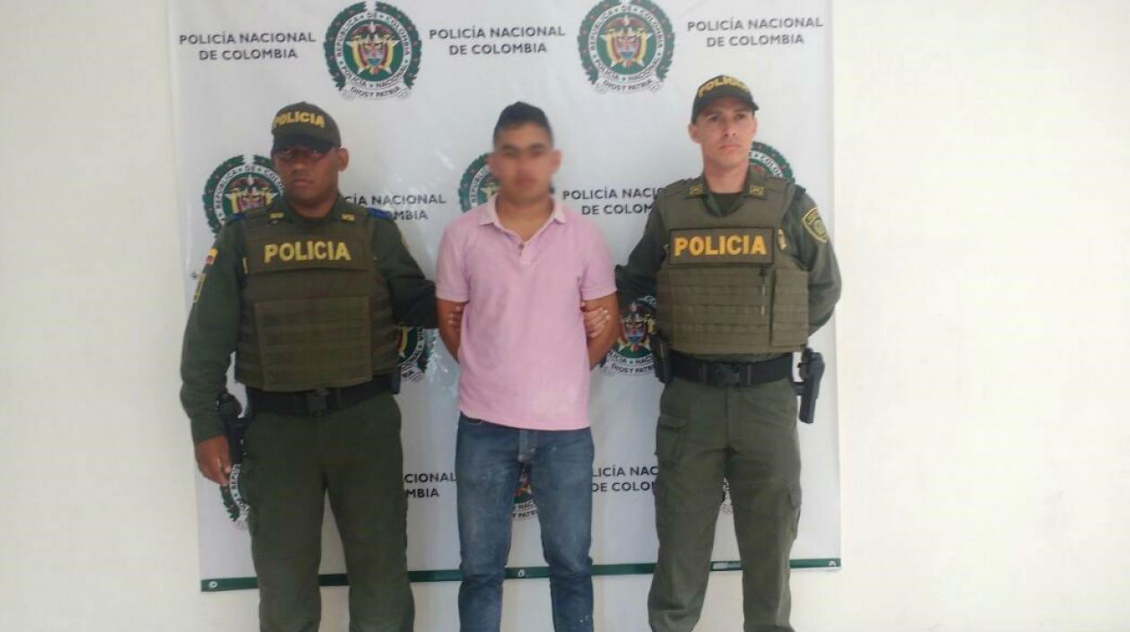 Kevin Rúa, capturado por la Policía por los hechos en Santo Tomás.