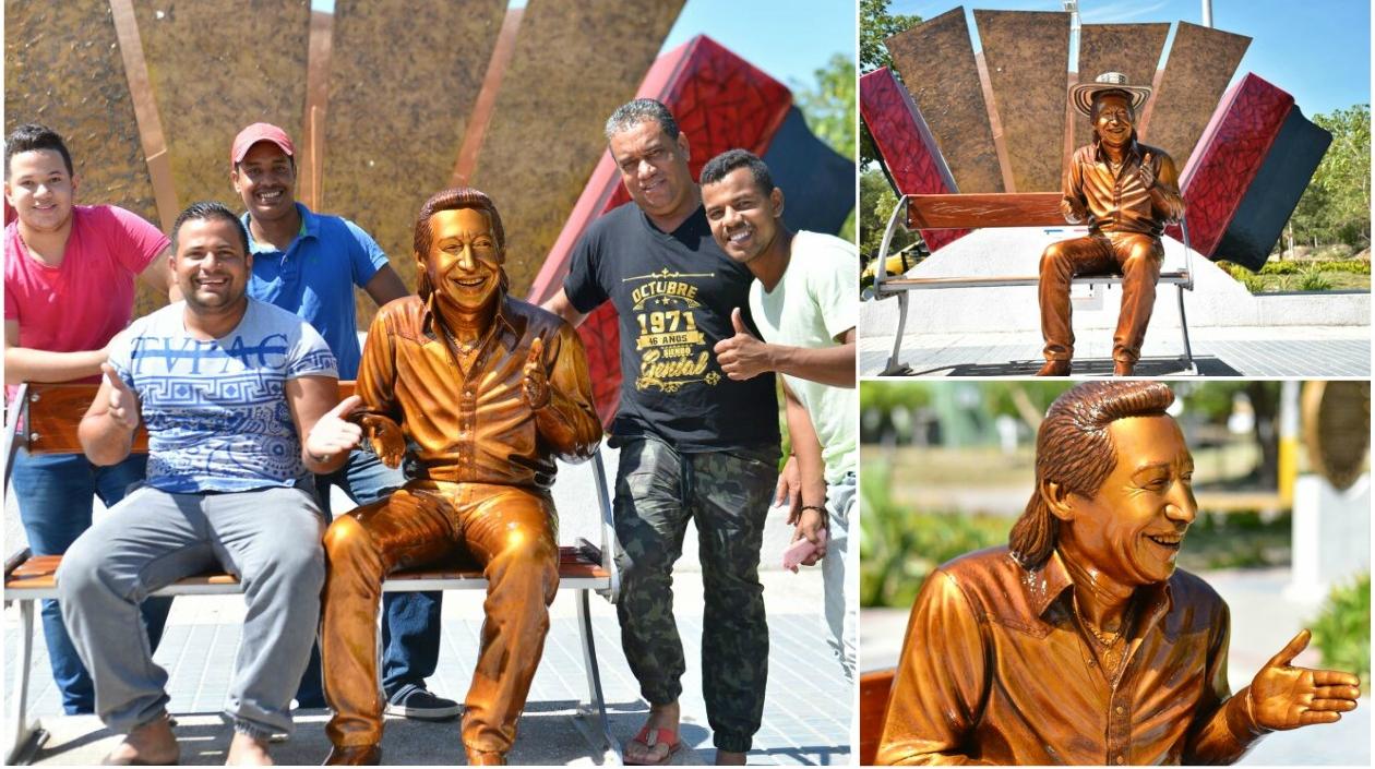 Así quedó la estatua 'Para Mi Fanaticada'.