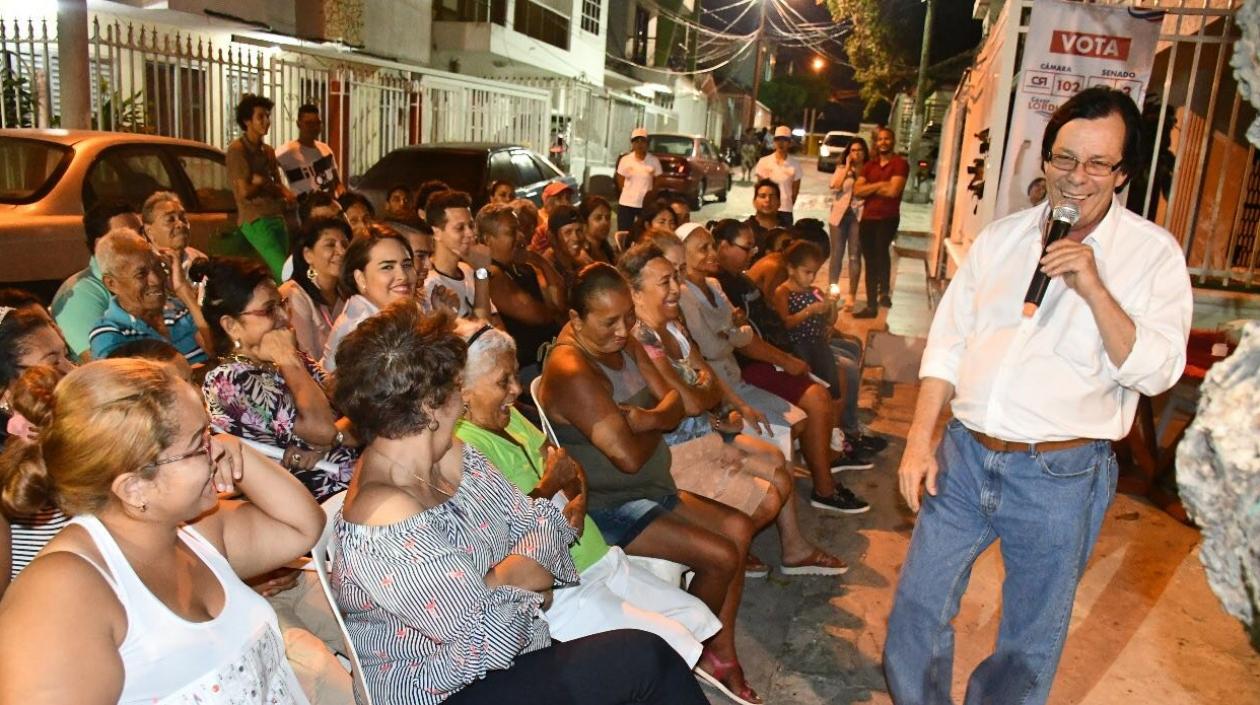 El candidato a la Cámara por el Atlántico César Lorduy.