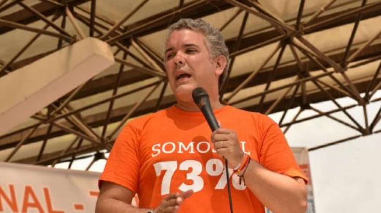 Iván Duque, candidato presidencial por Centro Democrático.