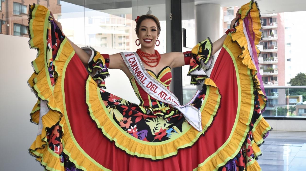 María Alejandra Borrás, reina del Carnaval del Atlántico.