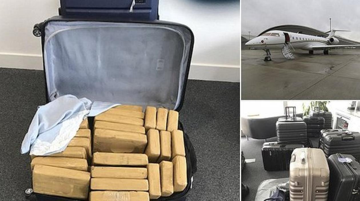 Maleta llena de cocaína.