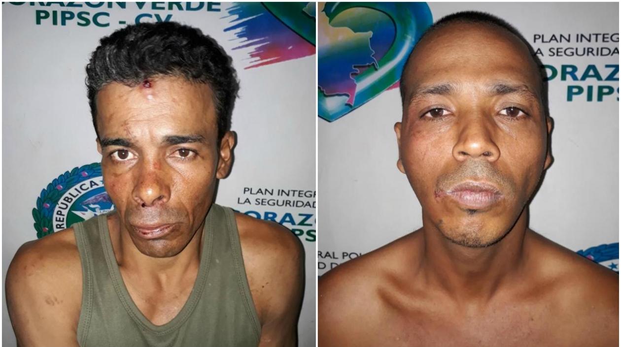 Juan Carlos Lara Busto, alias ‘El Coquí’, y Stiwar Antonio León Sierra, alias ‘Nene Copa’, los capturados.