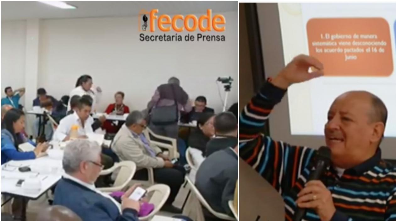La Junta Nacional de Fecode se reunió este miércoles.