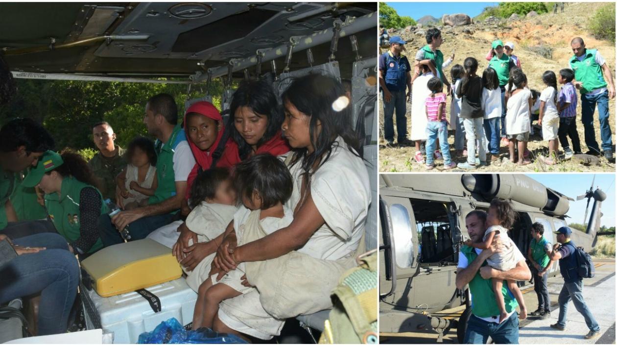 Los rescatados ya están siendo atendidos.