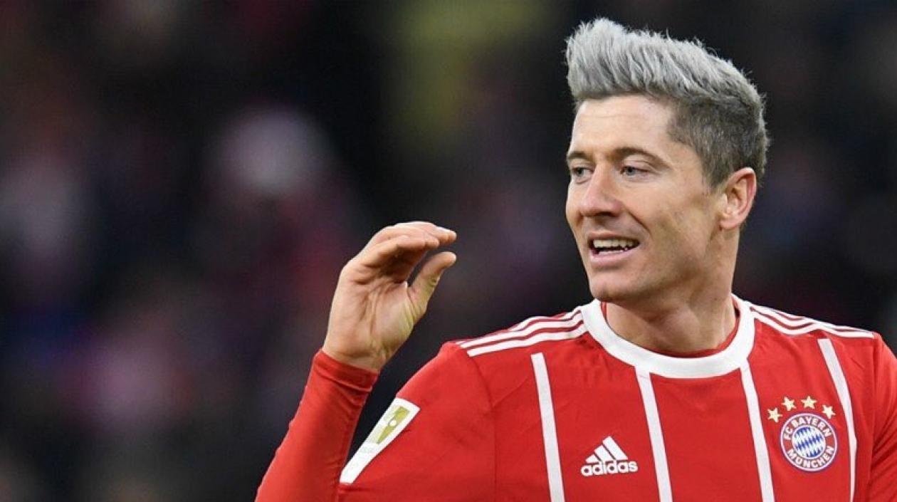 El delantero polaco, Robert Lewandowski.